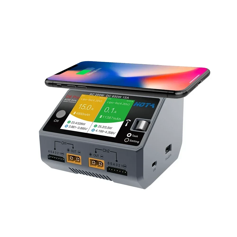 Hota D6 Pro Dual Lipo Charger - HOTA D6 Pro Dual Channel Smart