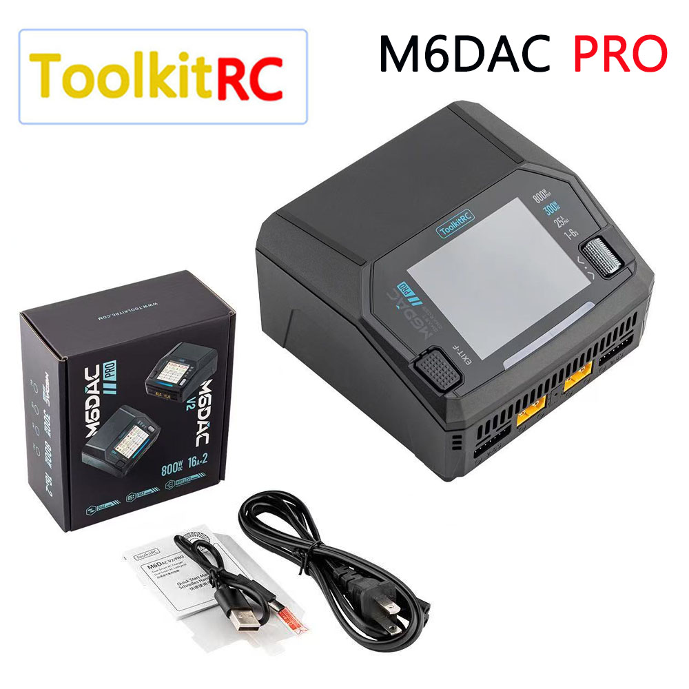 Toolkitrc M6Dac Smart Charger - ToolkitRC M6DAC PRO V2 Dual Channel