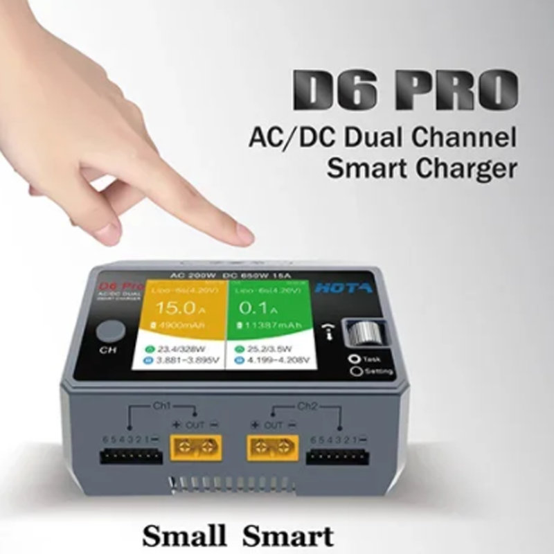HOTA D6 Pro 200W AC/650W DC Du - Hota D6 Pro Dual Lipo Charger ulasan dan harga