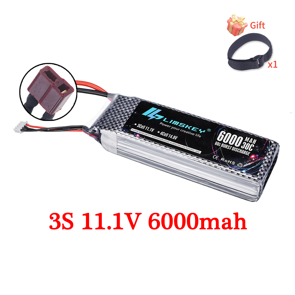 7.4V 11.1V 14.8V 22.2V 6000mAh - 4S Lipo Battery 14.8V 6000Mah ulasan dan harga