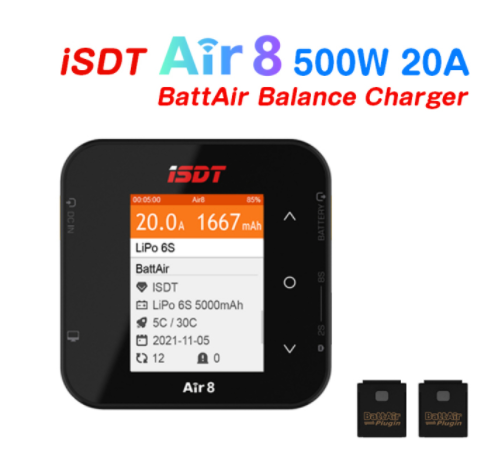 ISDT Air8 500W 20A 2-8S /Q8 MA - Isdt Air8 8S Lipo Charger ulasan dan harga