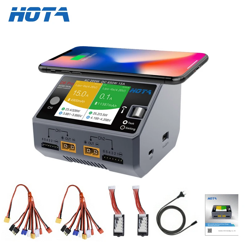 Hota D6 Dual/Pro Smart Charger - Hota D6 Pro Dual Lipo Charger ulasan dan harga