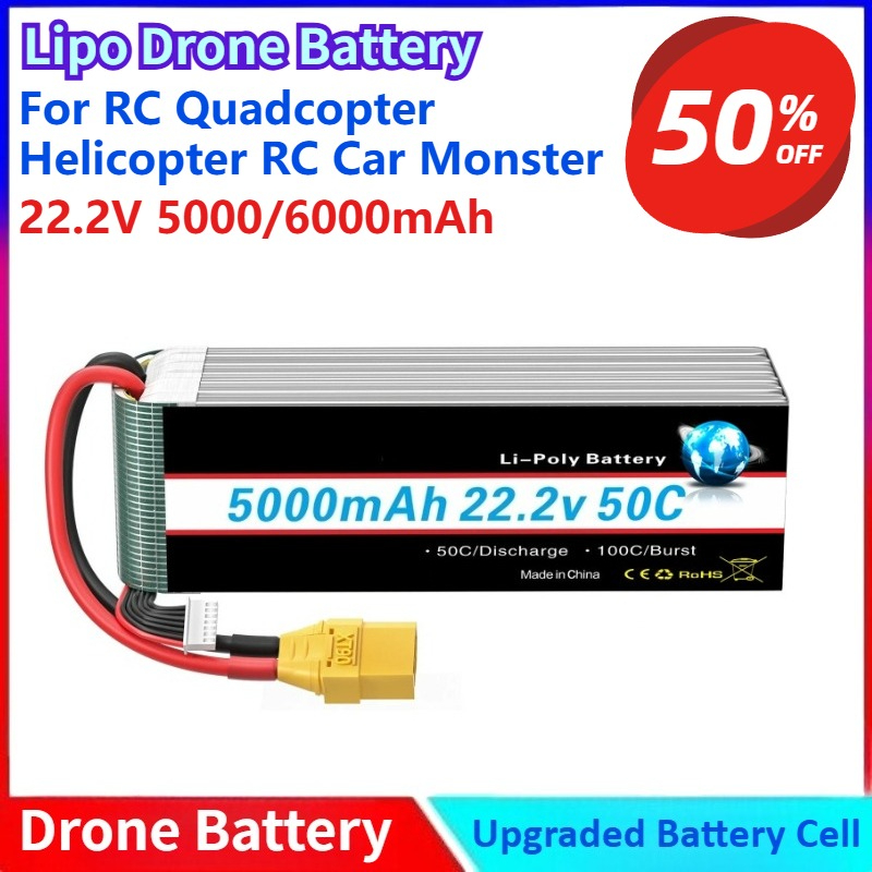 New 5000/6000mah 22.2V Lipo Ba - 6S Lipo Battery 22.2V 5000Mah ulasan dan harga