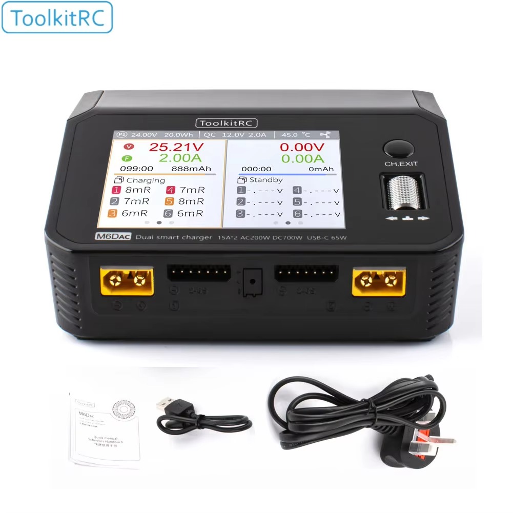 SmCpToolkitRC M6DAC Dual Chann - Toolkitrc M6Dac Smart Charger ulasan dan harga